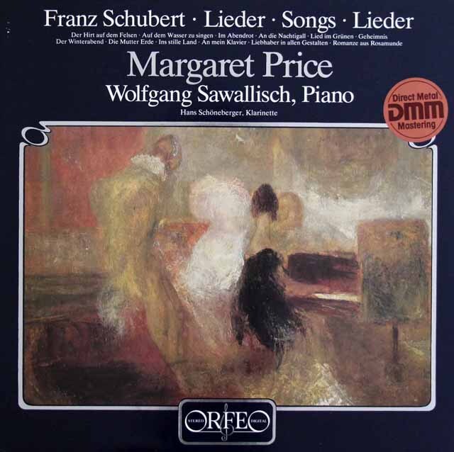 マーガレット・プライス、サヴァリッシュのシューベルト/歌曲集　独ORFEO　3608　LP レコード