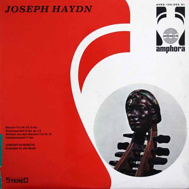 ウィーン・コンツェントゥス・ムジクスのハイドン/バリトン三重奏曲第62番 ほか　独amadeo　3608　LP レコード