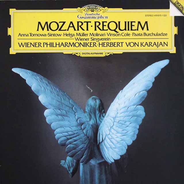 カラヤンのモーツァルト/レクイエム　蘭DGG　3609　LP レコード
