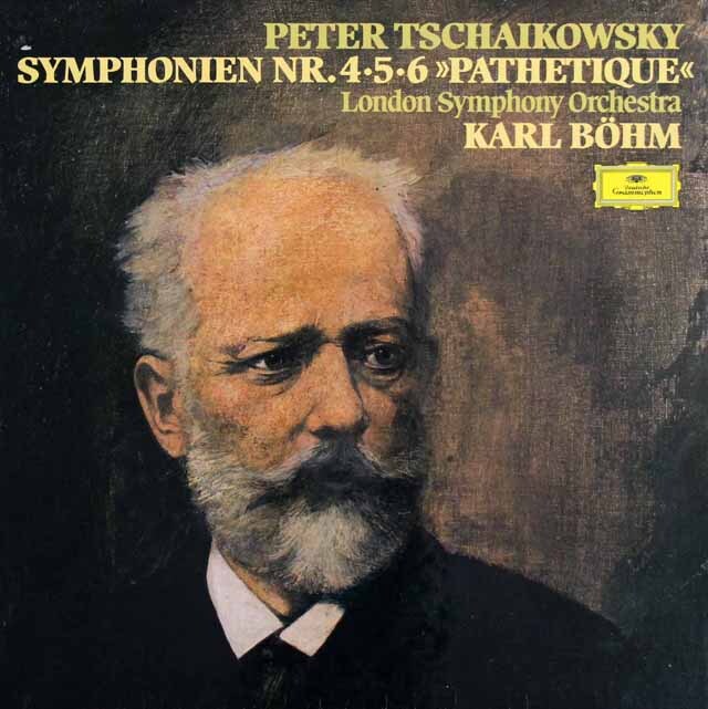 ベームのチャイコフスキー/交響曲第4、5、6番「悲愴」　独DGG　3609　LP レコード