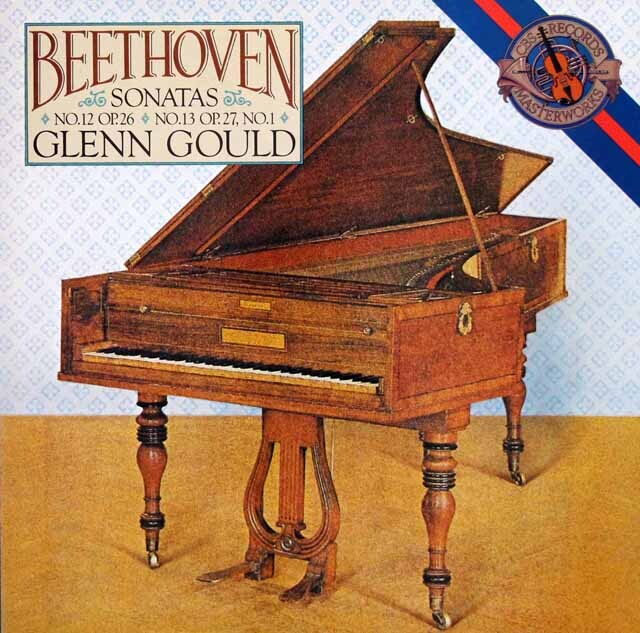 グールドのベートーヴェン/ピアノソナタ第12、13番　蘭CBS　3609　LP レコード