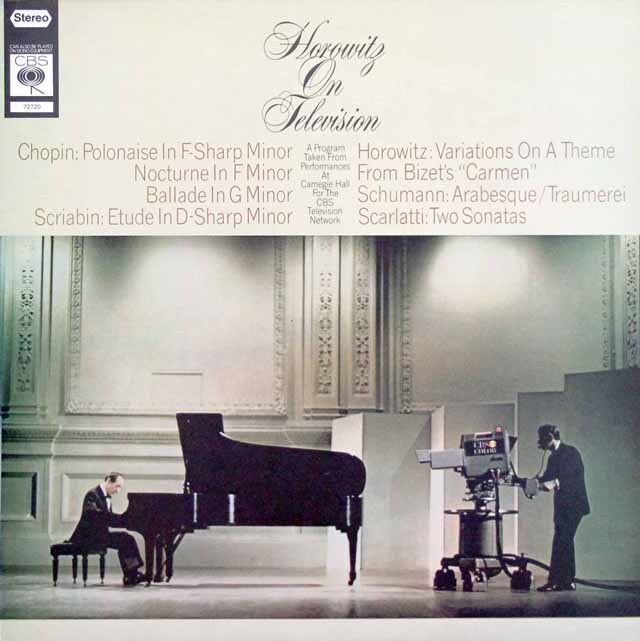 ホロヴィッツ・オン・テレヴィジョン　英CBS　3609　LP レコード