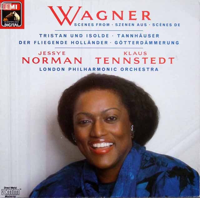 【サイン入りフォト付き】　ノーマン、テンシュテットのワーグナー/アリア集　独EMI   3609　LP レコード