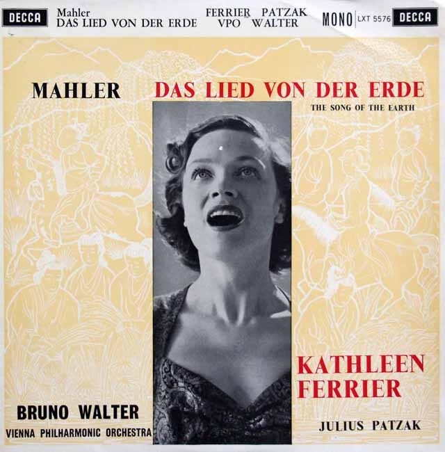 フェリア、ワルターのマーラー/「大地の歌」　英DECCA　3609　LP レコード