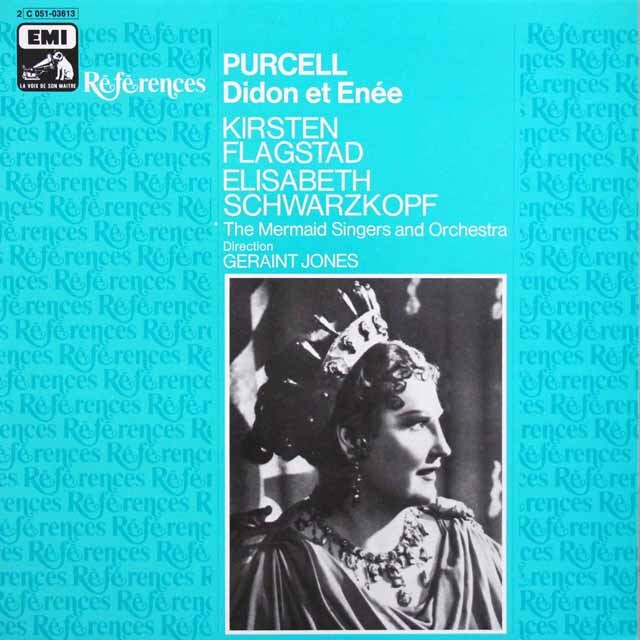 シュヴァルツコップのパーセル/歌劇「ディドとエネアス」　仏EMI（VSM）　モノラル　3609　LP レコード