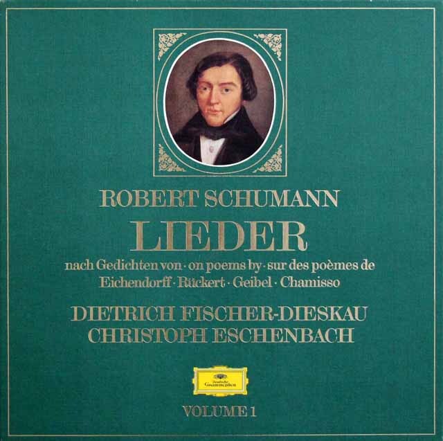 フィッシャー=ディースカウのシューマン/歌曲集　第1巻　独DGG　3608　LP レコード