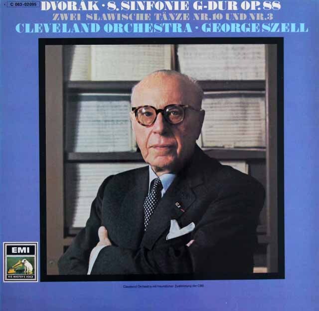 セルのドヴォルザーク/交響曲第8番ほか　独EMI　3610　LP レコード