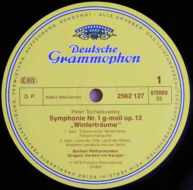 レコード　チャイコフスキー 交響曲 カラヤン LP レコード カラヤンのチャイコフスキー/交響曲全集 独DGG 3611
