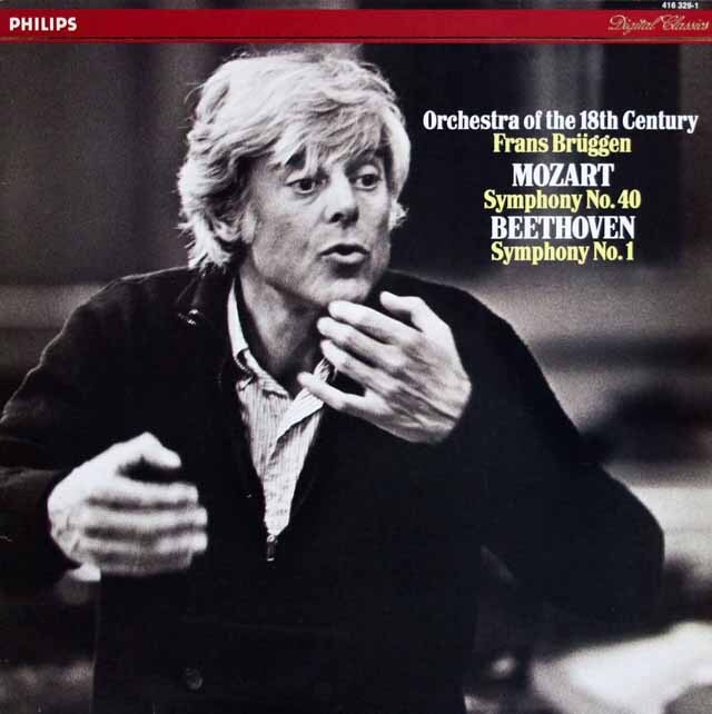 ブリュヘンのモーツァルト/交響曲第40番、べートーヴェン/交響曲第1番　蘭PHILIPS　3611　LP レコード