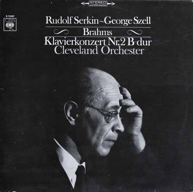 ゼルキン、セルのブラームス/ピアノ協奏曲第2番　独CBS　3611　LP レコード