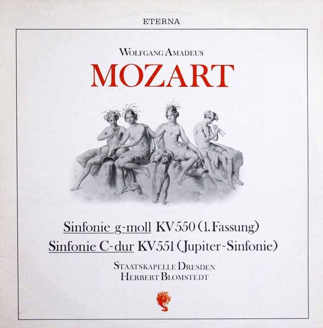 ブロムシュテットのモーツァルト/交響曲第40、41番「ジュピター」　独ETERNA　3611　LP レコード