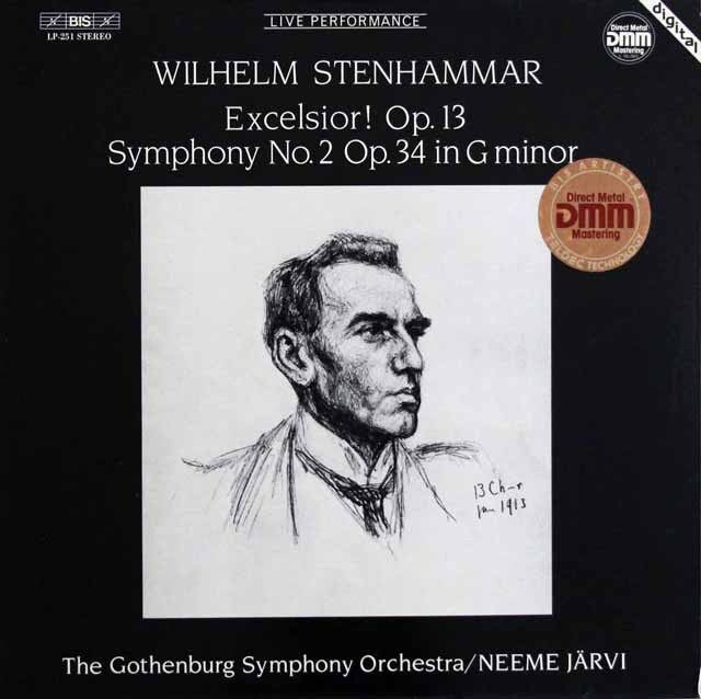 ヤルヴィのステーンハンマル/交響曲第2番ほか　独BIS　3611　LP レコード