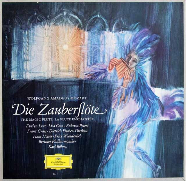 ベームのモーツァルト/「魔笛」全曲 　独DGG　3611　LP レコード