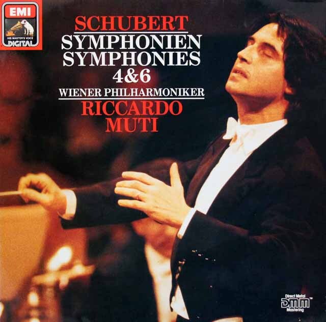 ムーティのシューベルト/交響曲第4番「悲劇的」、第6番　独EMI　3612　LP レコード