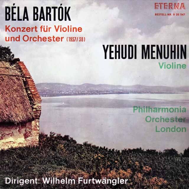 フルトヴェングラー、メニューインのバルトーク/ヴァイオリン協奏曲第2番　独ETERNA　3612　LP レコード