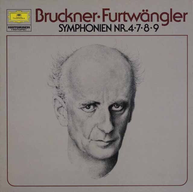 フルトヴェングラーのブルックナー/交響曲第4、7、8、9番 　独DGG　3613　LP レコード