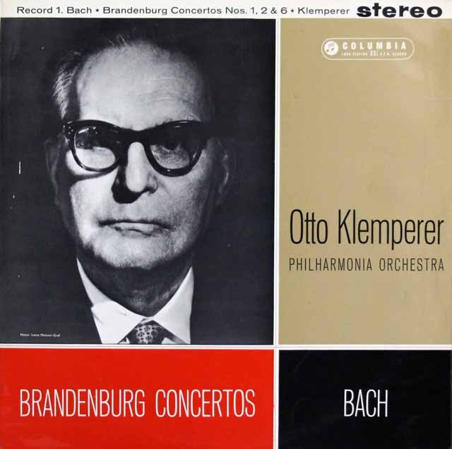 【オリジナル盤】　クレンペラーのバッハ/ブランデンブルク協奏曲（全6曲）　英Columbia　3614　LP レコード