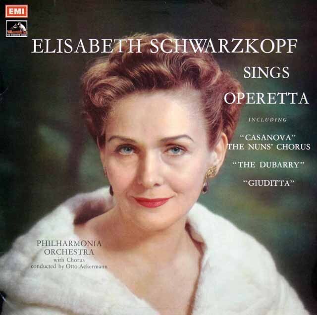 シュヴァルツコップのオペレッタ・アリア集　英EMI　3614　LP レコード