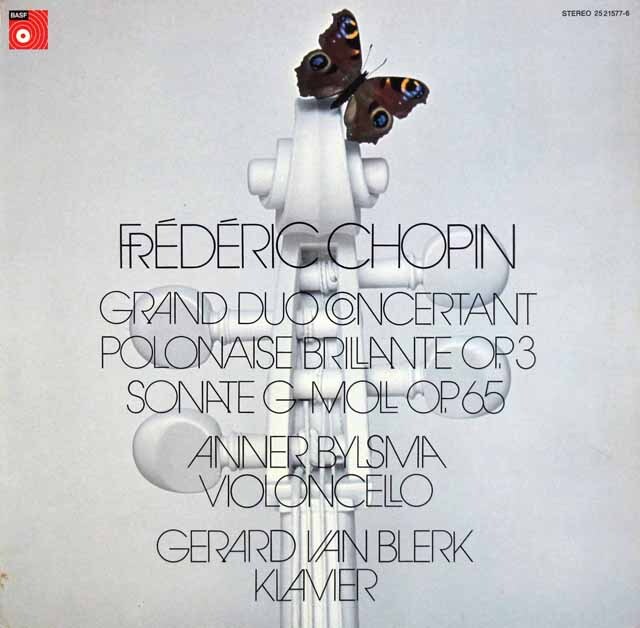 ビルスマのショパン/チェロソナタほか　独BASF　3614　LP レコード