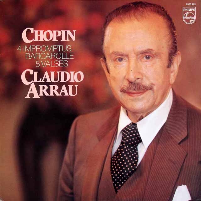 アラウのショパン/幻想即興曲ほか　 蘭PHILIPS　3614　LP レコード