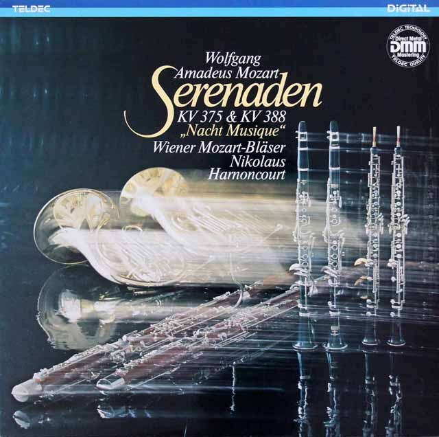 アーノンクールのモーツァルト/セレナーデ第11、12番　独TELDEC　3614　LP レコード