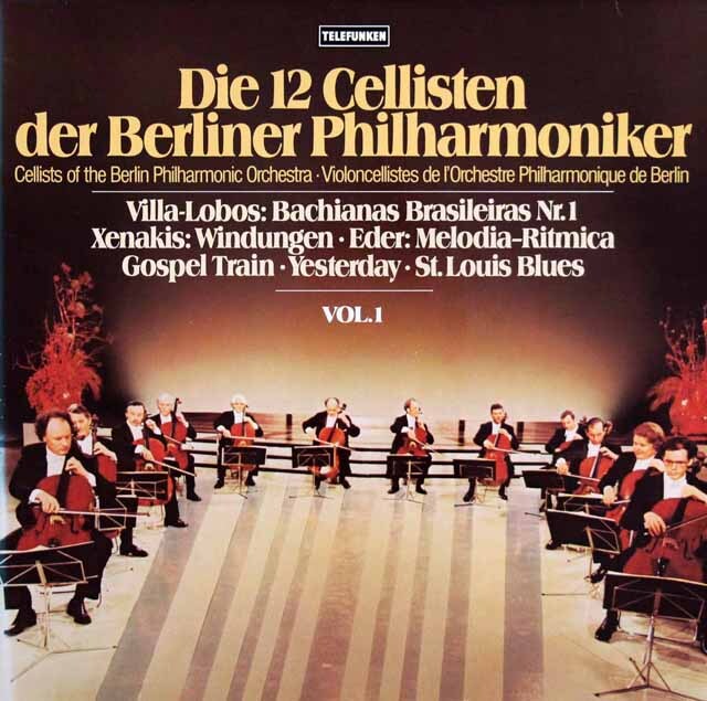 ベルリン・フィルの12人のチェロ奏者たち vol.1　独TELEFUNKEN　3614　LP レコード