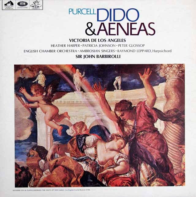 バルビローリのパーセル/「ディドとエネアス」　英EMI（ANGEL）　3615　LP レコード