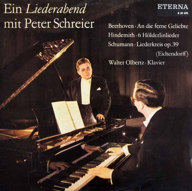 【モノラル】　シュライアーの歌曲の夕べ　独ETERNA　3615　LP レコード