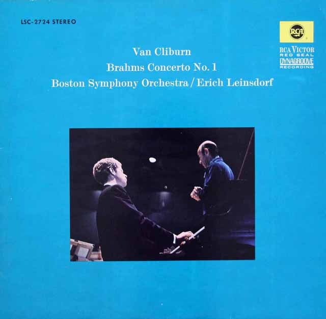 クライバーン、ラインスドルフのブラームス/ピアノ協奏曲第1番 ニ短調　独RCA　3615　LP レコード