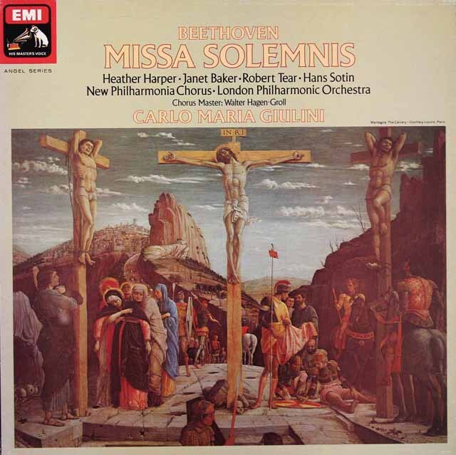 ジュリーニのベートーヴェン/ミサ・ソレムニス　英EMI　3615　LP レコード