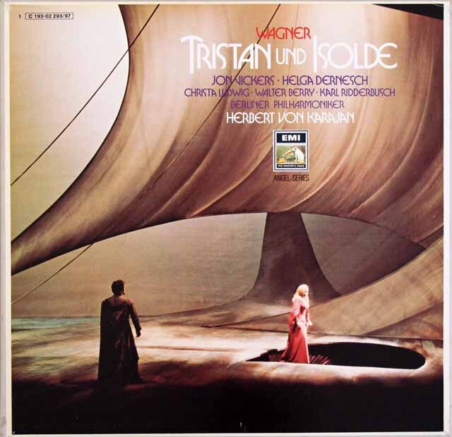 カラヤンのワーグナー/「トリスタンとイゾルデ」全曲　独EMI　3615　LP レコード