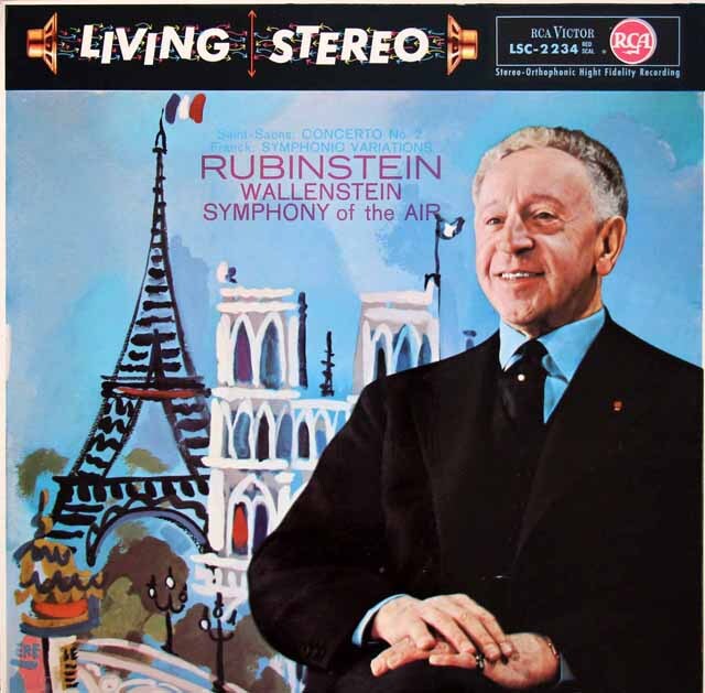 ルービンシュタインのサン=サーンス/ピアノ協奏曲第2番ほか　独RCA　3616　LP レコード