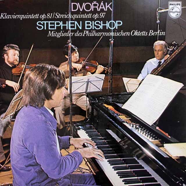 ビショップ&ベルリンフィル・オクテットのドヴォルザーク/ピアノ五重奏曲第2番ほか　蘭PHILIPS　3616　LP レコード