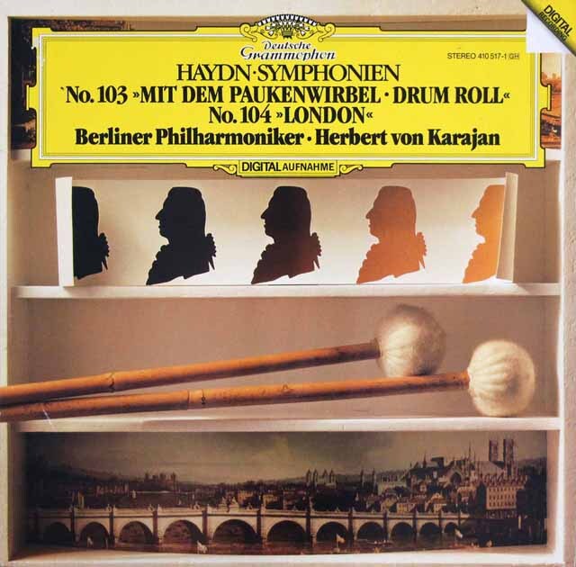 カラヤンのハイドン/交響曲第104番「ロンドン」ほか　独DGG　3617　LP レコード