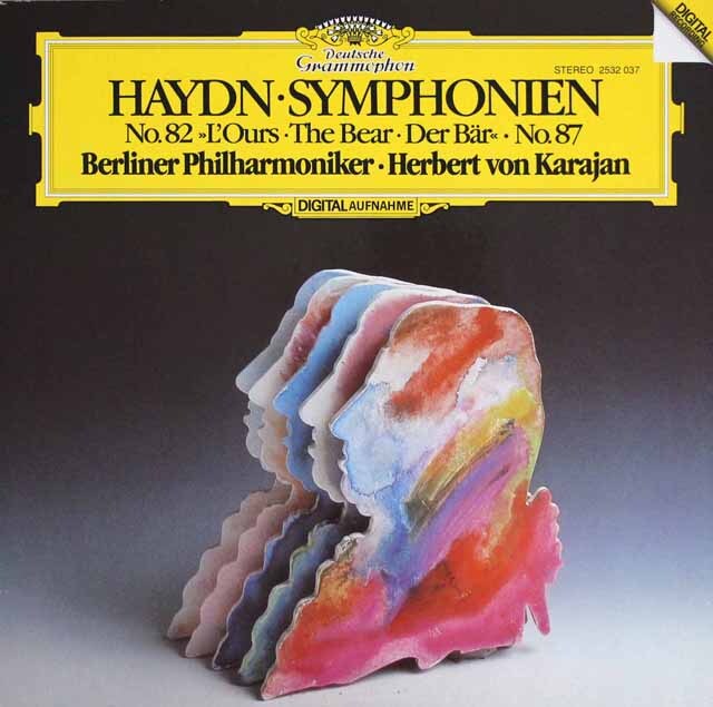 カラヤンのハイドン/交響曲第82番「熊」ほか　独DGG  3617  LP　レコード