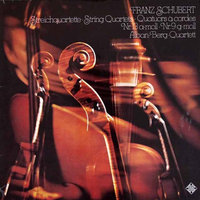 アルバン・ベルク四重奏団のシューベルト/弦楽四重奏曲第9、13番「ロザムンデ」　独TELEFUNKEN　3618　LP レコード