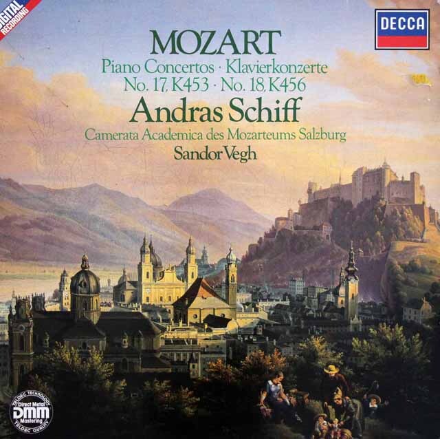 シフ、ヴェーグのモーツァルト/ピアノ協奏曲第17、18番　独DECCA　3619　LP レコード