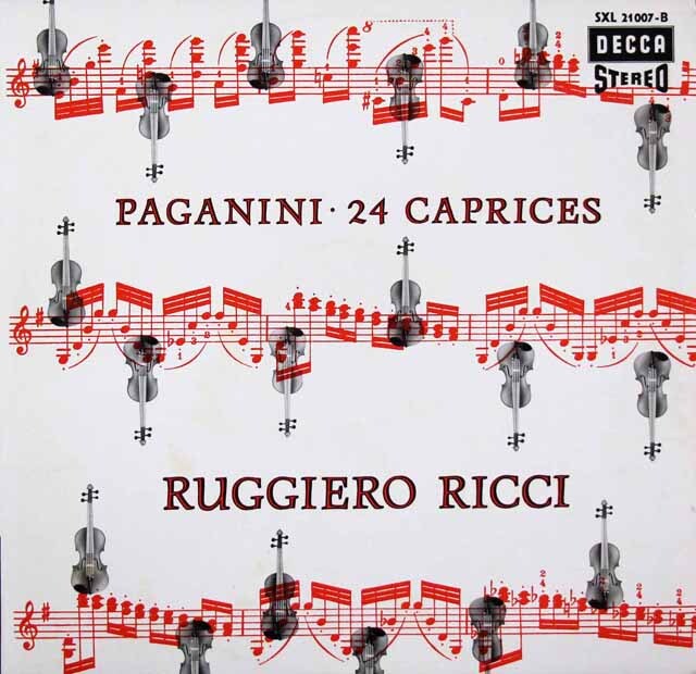 リッチのパガニーニ/24のカプリス（奇想曲）  　独DECCA　3620　LP レコード