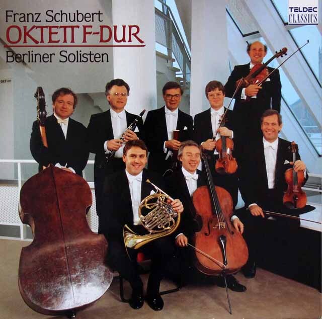 ベルリン・フィル・ゾリステンのシューベルト/八重奏曲　独TELDEC　3620　LP レコード