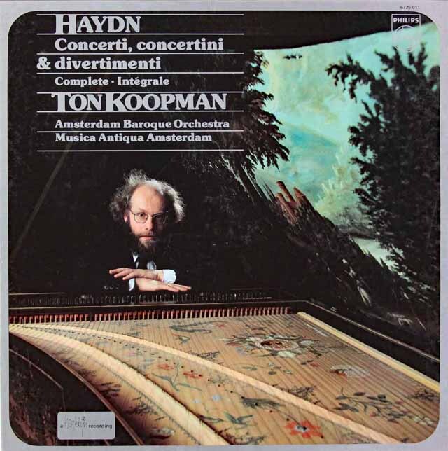 コープマンのハイドン/ディヴェルティメントと協奏曲集　蘭PHILIPS　3620　LP レコード