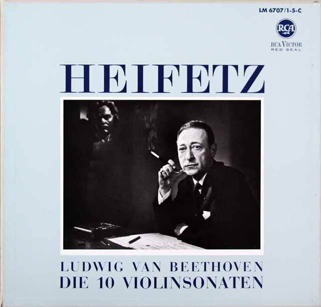 ハイフェッツのベートーヴェン/ヴァイオリンソナタ全集　独RCA　3620　LP レコード
