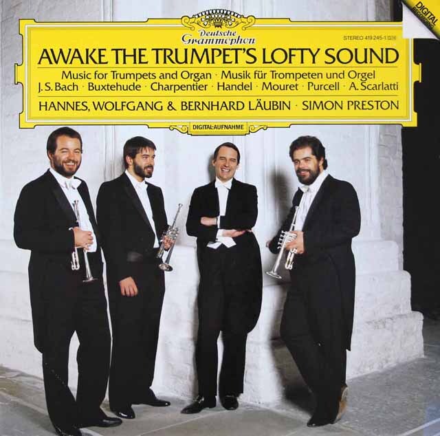 ロイビン兄弟、プレストンらの「トランペットとオルガンのための音楽集」　独DGG　3621　LP レコード
