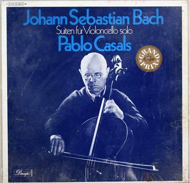 【未開封】　カザルスのバッハ/無伴奏チェロ組曲　独EMI　3621　LP レコード
