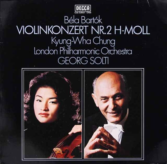 チョン、ショルティのバルトーク/ヴァイオリン協奏曲第2番　独DECCA　3621　LP レコード