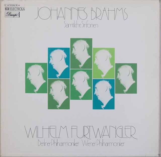 フルトヴェングラーのブラームス/交響曲全集　独EMI　3621　LP レコード