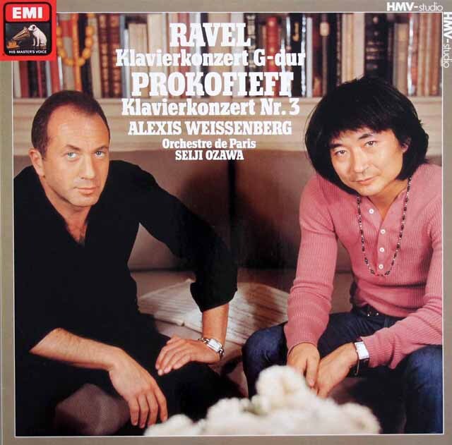 ワイセンベルク&小澤のラヴェル/ピアノ協奏曲ほか　独EMI　3622　LP レコード