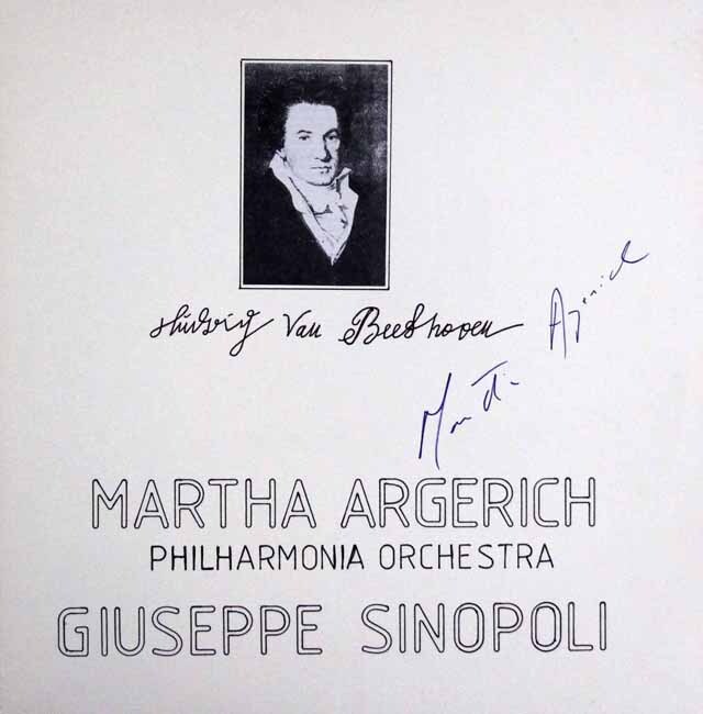 LP レコード アルゲリッチ、シノーポリのベートーヴェン/ピアノ協奏曲