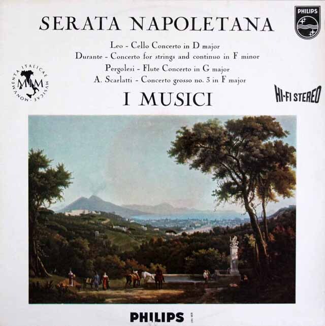 【オリジナル盤】　イ・ムジチの「セラータ・ナポリターナ」 スカルラッティ/合奏協奏曲ほか　蘭PHILIPS　3622　LP レコード