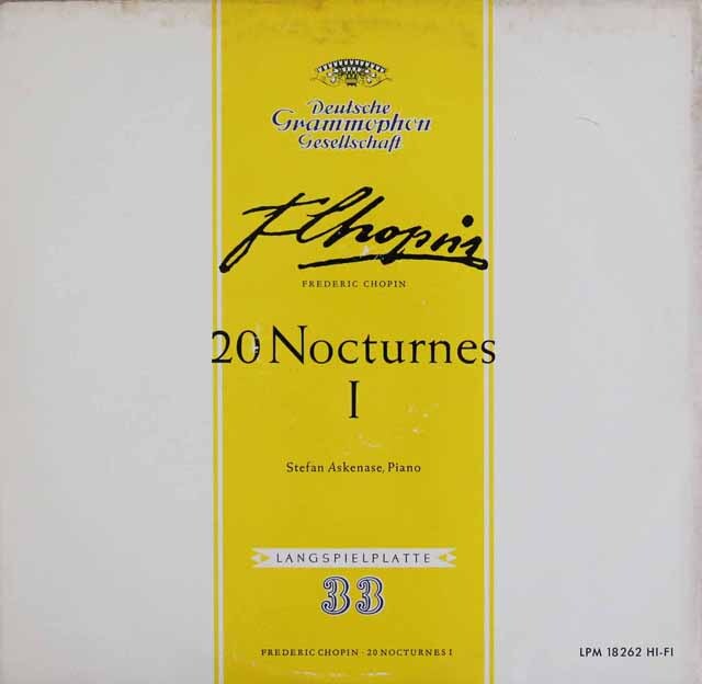 LP レコード アスケナーゼのショパン/20の夜想曲集 独DGG 3623