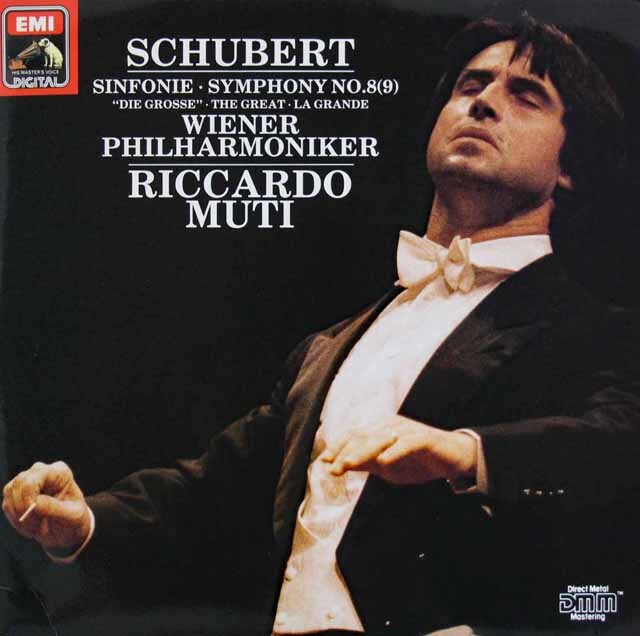 ムーティのシューベルト/交響曲第8番「ザ・グレート」　独EMI　3623　LP レコード